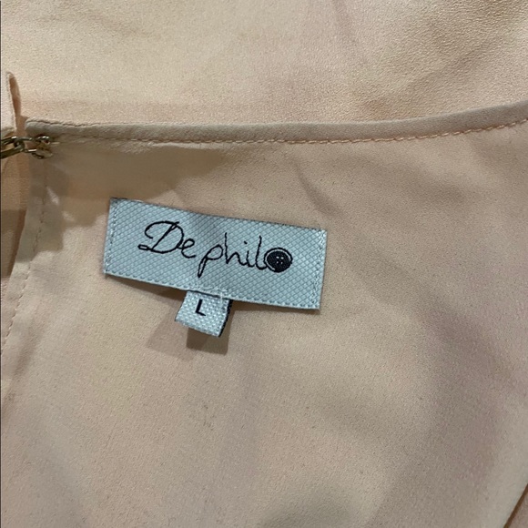 De Philo Nude Vintage Open Back Dress L - Picture 3 of 3
